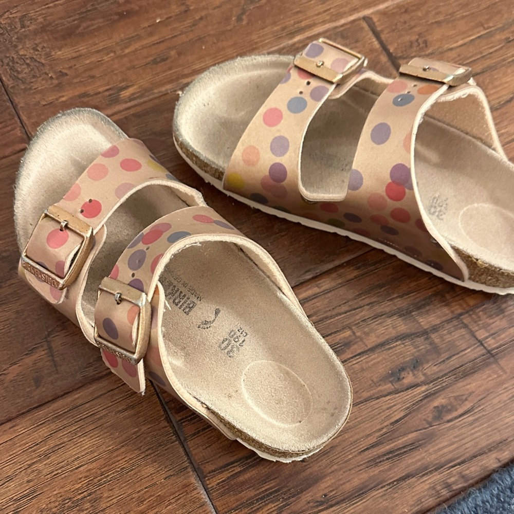 Birkenstock Kids Sandals with Multicolor Polka Dots